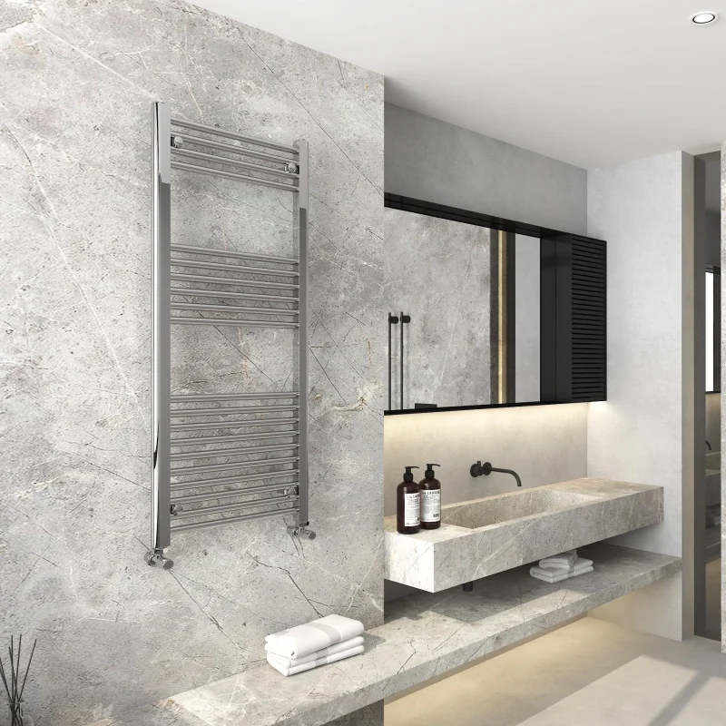 Detroit Chrome Designer Towel Radiator 1200x500 (2)