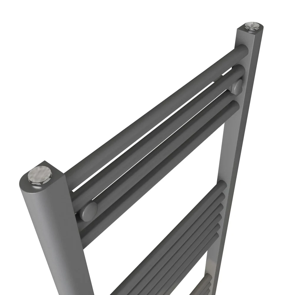 Detroit Anthracite Grey Designer Towel Radiator close up