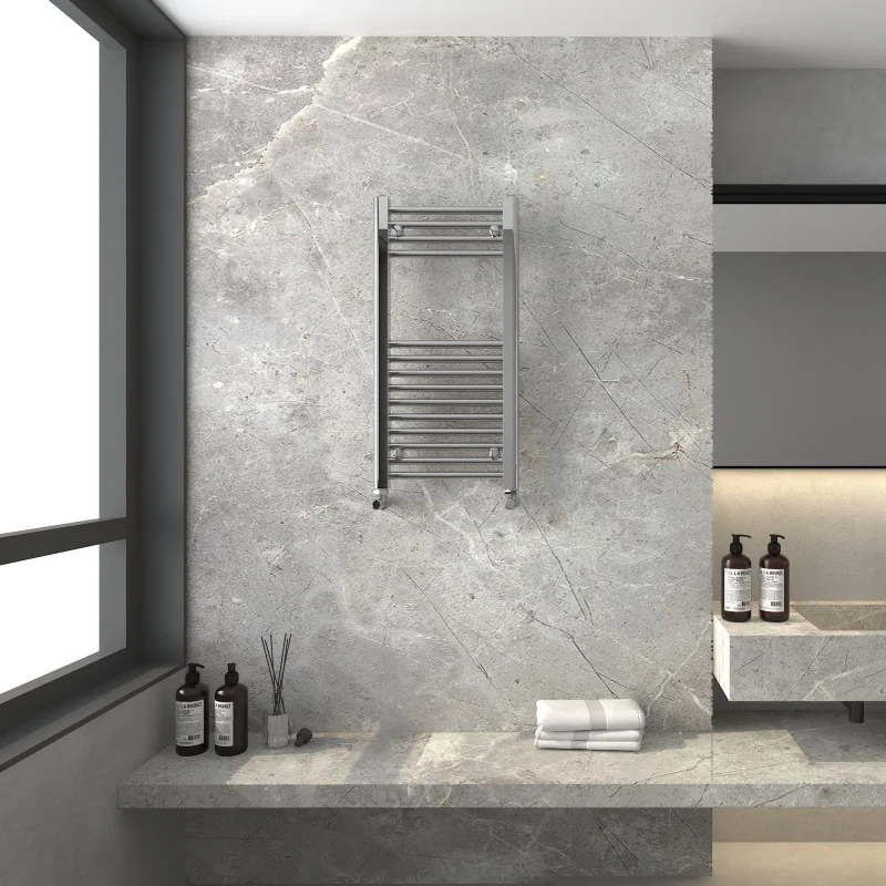 Detroit Chrome Designer Towel Radiator 800x350