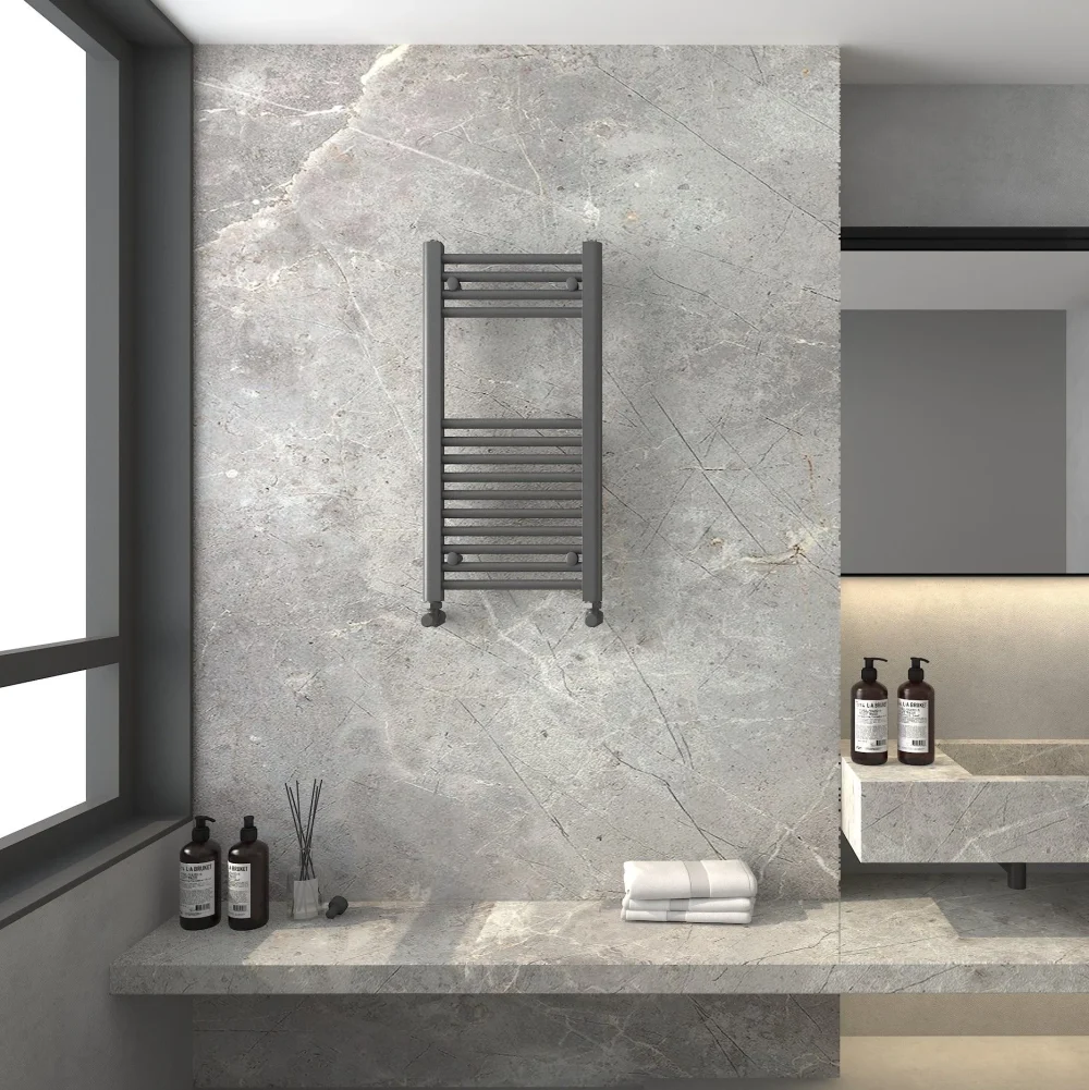 Detroit Anthracite Grey Designer Towel Radiator 350x800