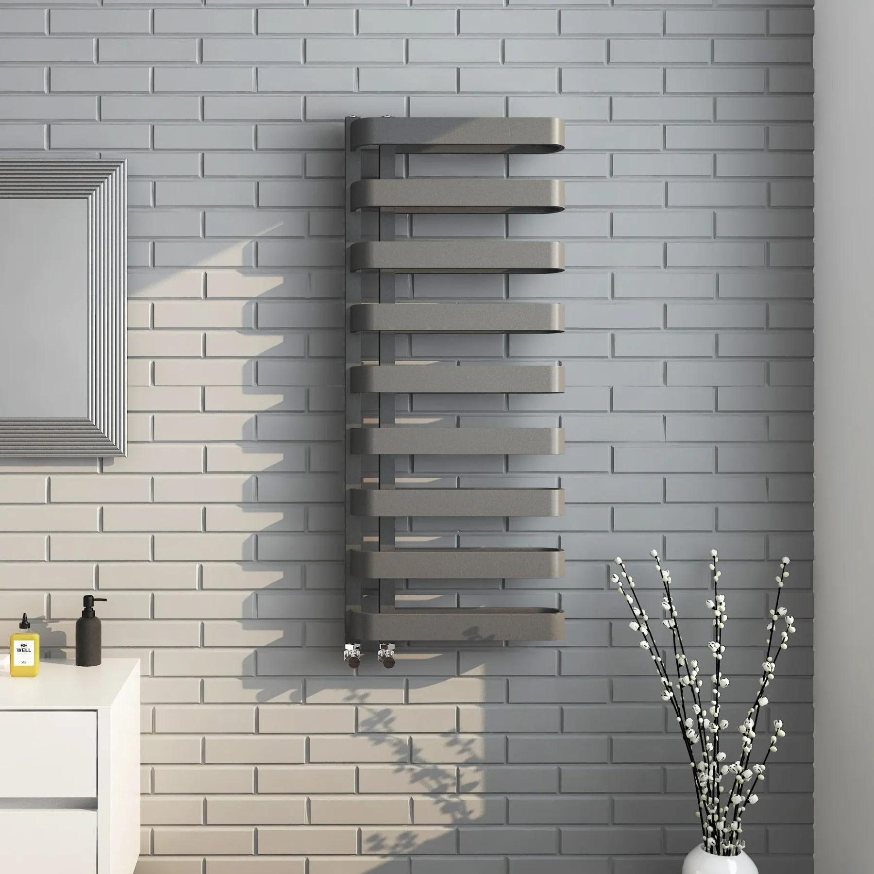 Luxe Anthracite Towel Radiator