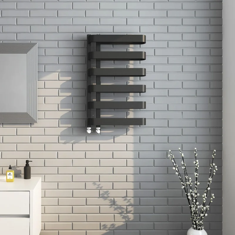 Luxe Black Designer Towel Radiator