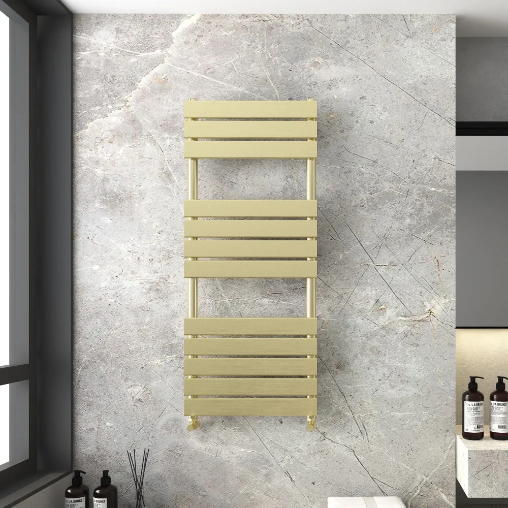 Modena Brushed Brass Towel Rail