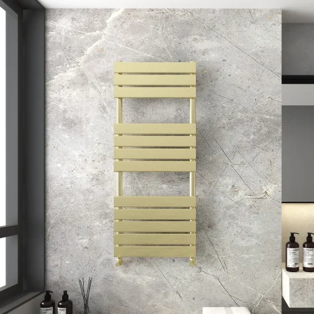 Modena Brushed Brass Towel Rail