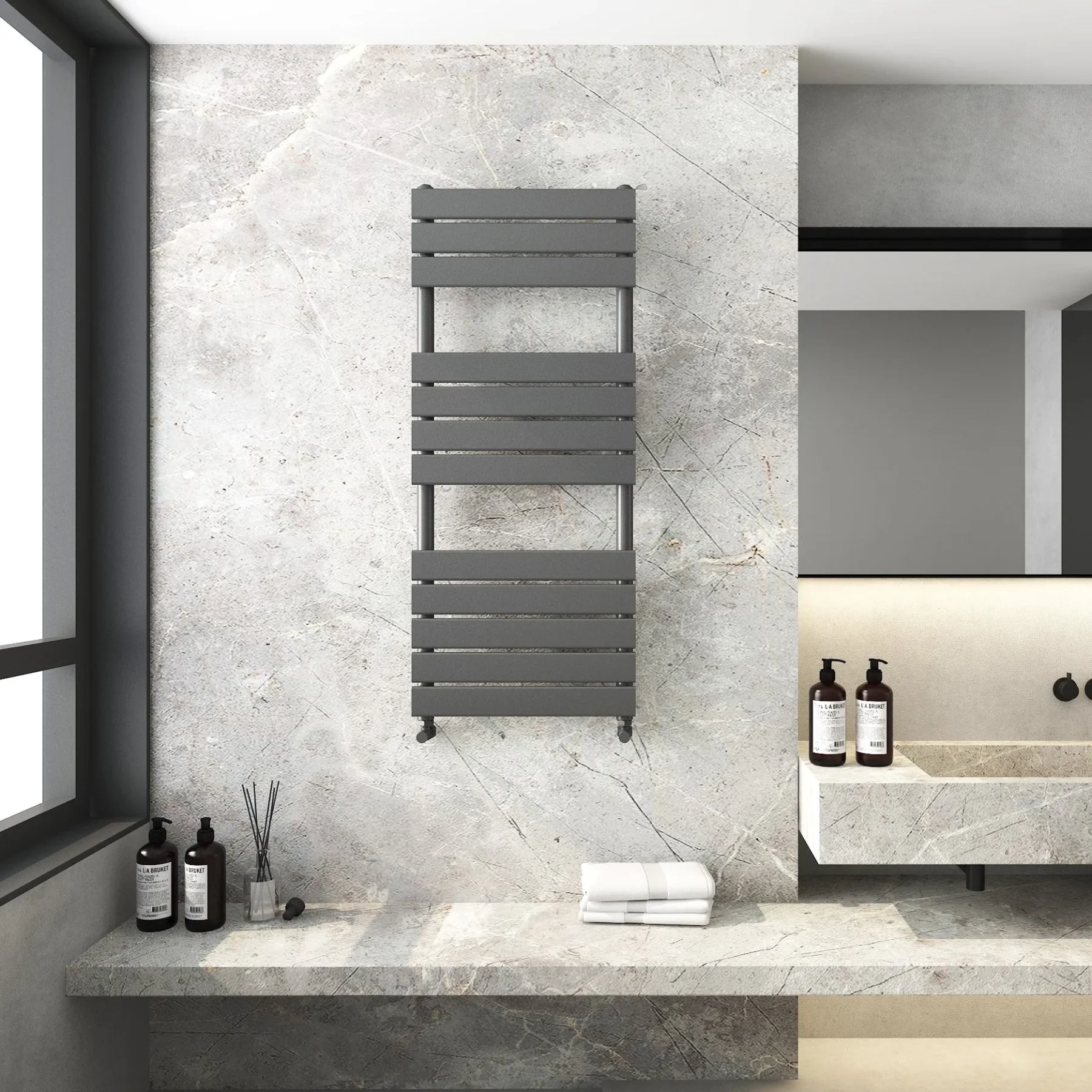 Modena Anthracite Towel Radiator