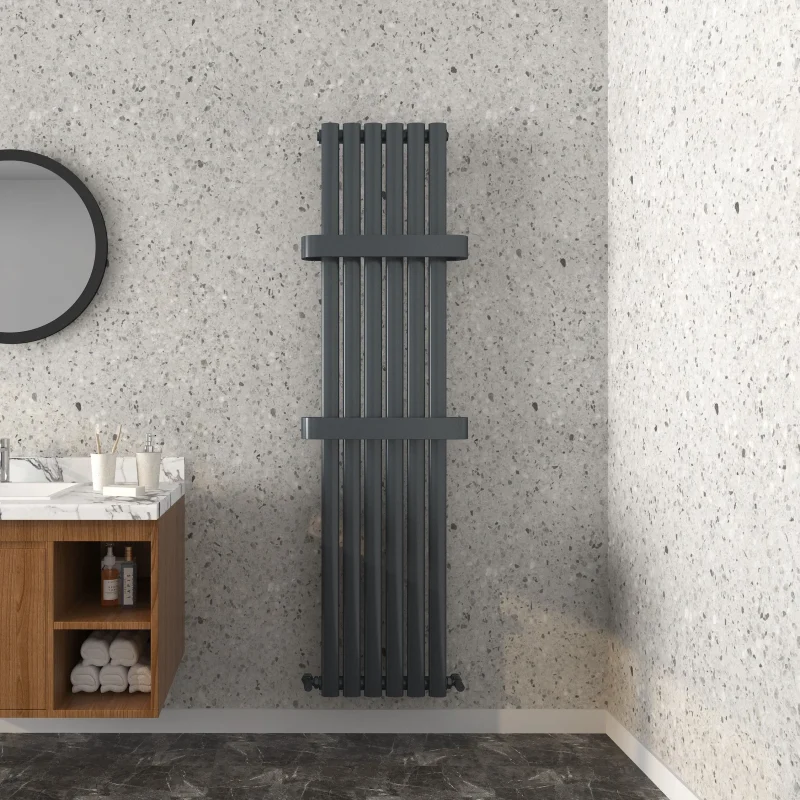 Nirvana Anthracite Grey Designer Towel Radiator