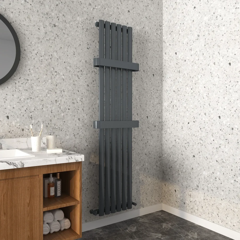 Nirvana Anthracite Grey Designer Towel Radiator