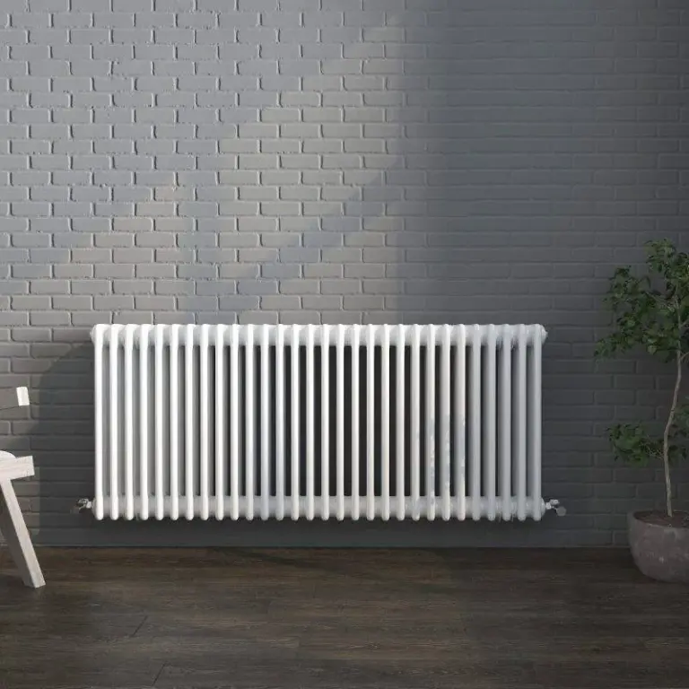 Vintage White Horizontal Column Radiator