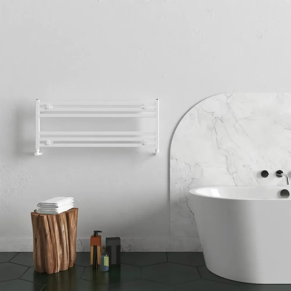 Fame Horizontal Aluminium Towel Radiator White