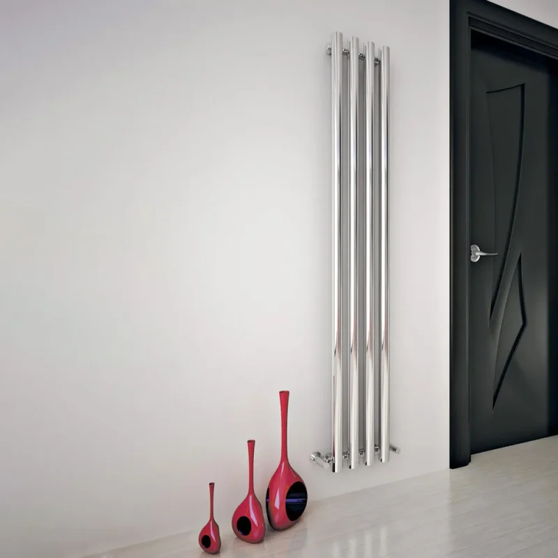 Mayra Vertical Towel Radiator – Polished Chrome