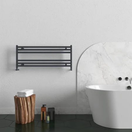 Fame Horizontal Aluminium Towel Radiator Anthracite