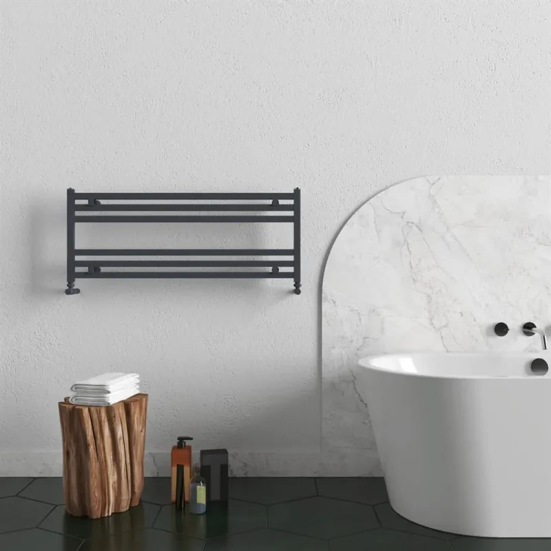 Fame Horizontal Aluminium Towel Radiator Anthracite
