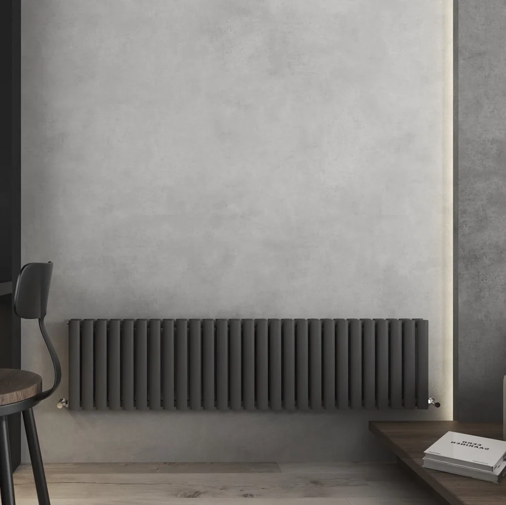 400x1620 Nirvana Anthracite Horizontal Designer Radiator
