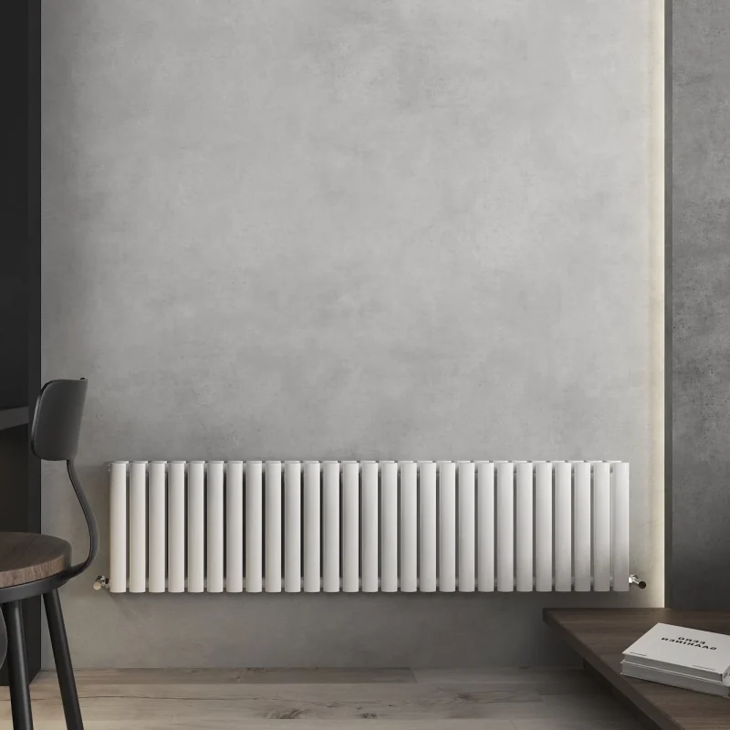 400x1620 Nirvana White Horizontal Designer Radiator