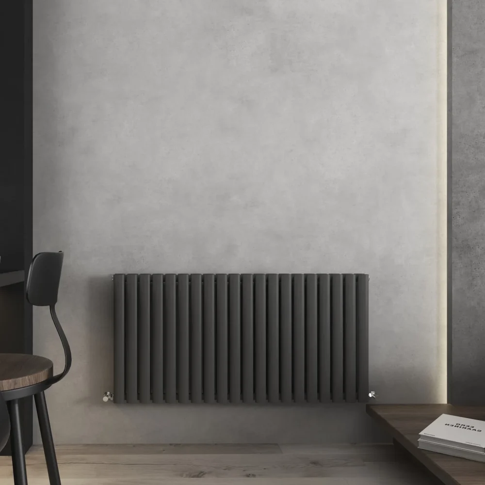 600x1200 Nirvana Anthracite Horizontal Designer Radiator