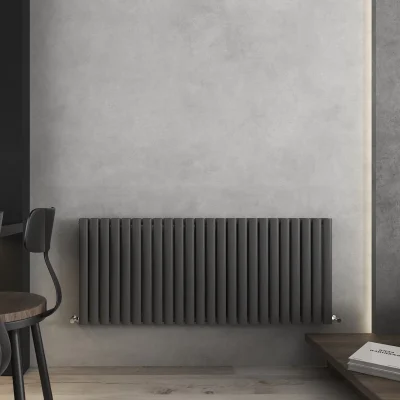 600x1440 Nirvana Anthracite Horizontal Designer Radiator