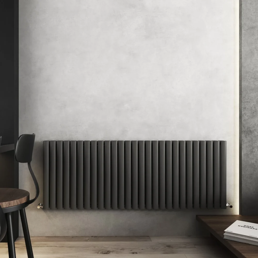 600x1620 Nirvana Anthracite Horizontal Designer Radiator