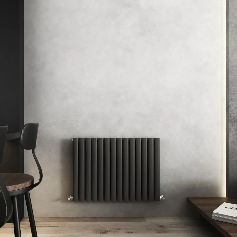 600x840 Nirvana Anthracite Horizontal Designer Radiator