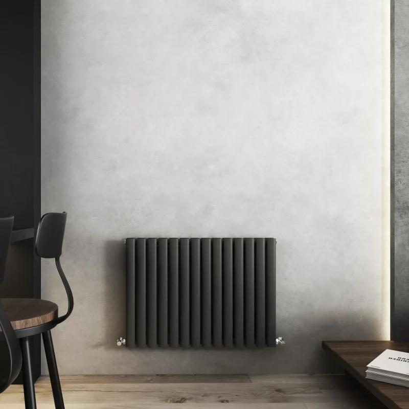 600x840 Nirvana Anthracite Horizontal Designer Radiator