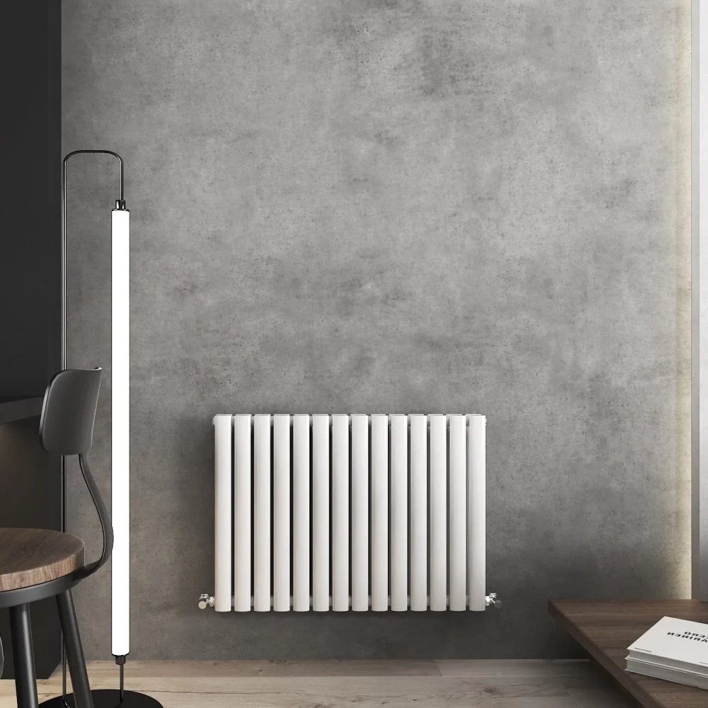 600x840 Nirvana White Horizontal Designer Radiator
