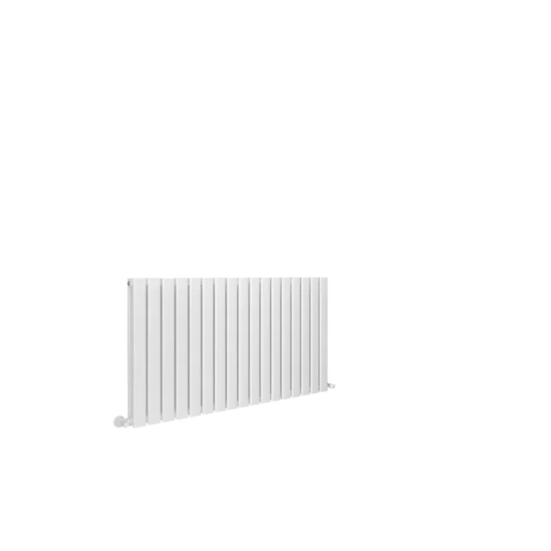 635x1190 Milan White Horizontal Designer Radiator White background 2