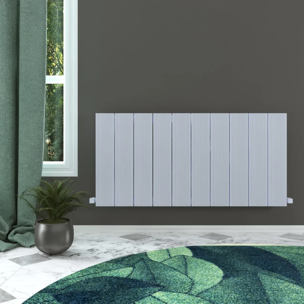 Elvino Horizontal Aluminium Designer Radiator - White 1245 x 600