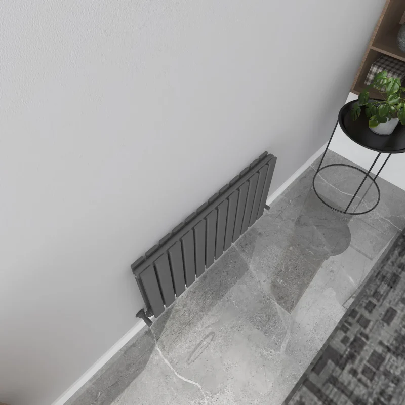 Milan Anthracite Horizontal Designer Radiator 450x840 3