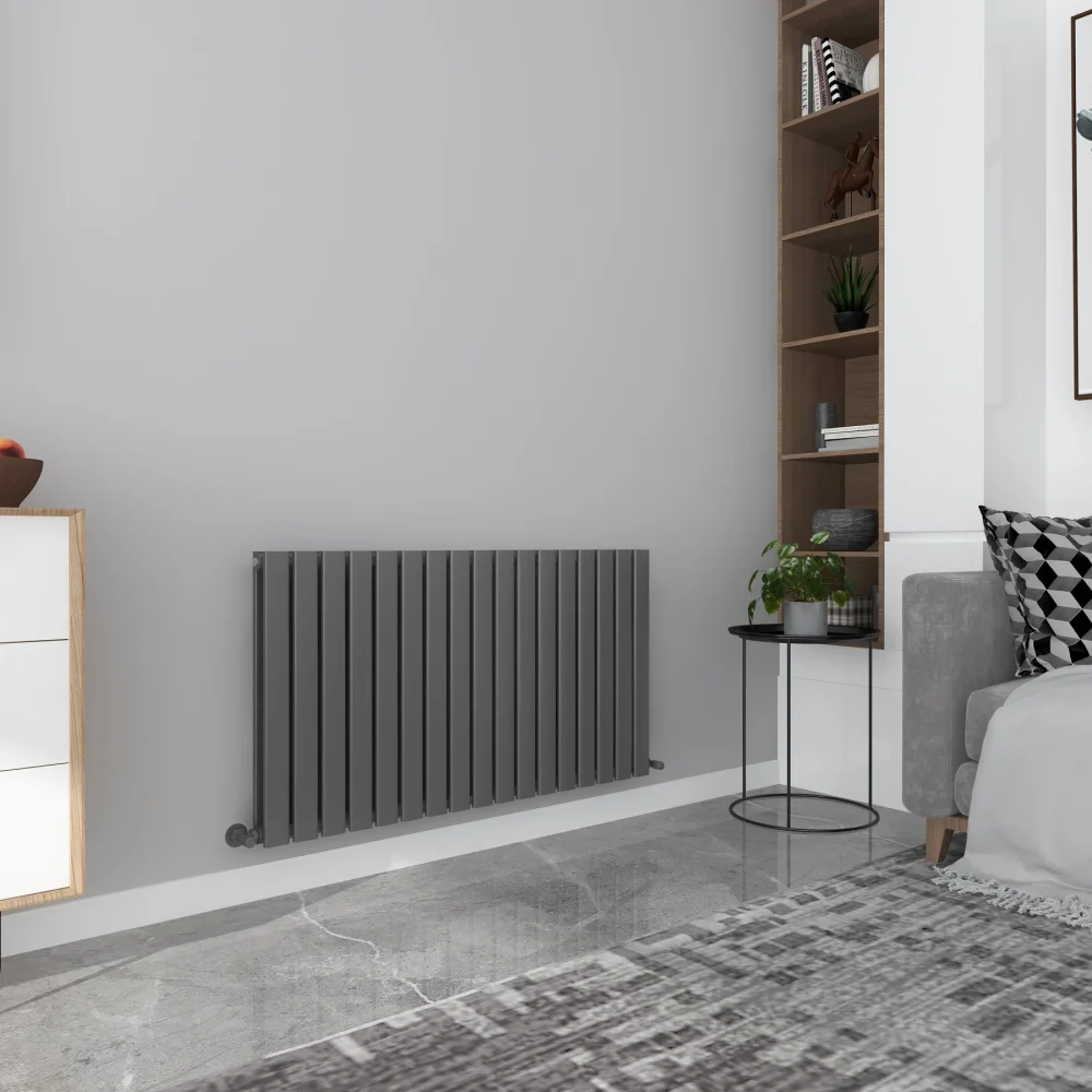 Milan Anthracite Horizontal Designer Radiator 635x1190 2