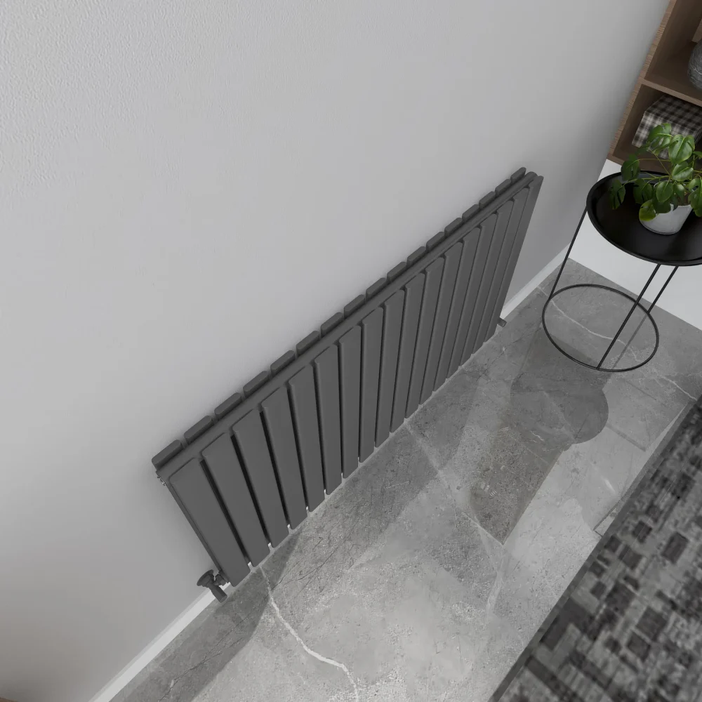 Milan Anthracite Horizontal Designer Radiator 635x1190 3