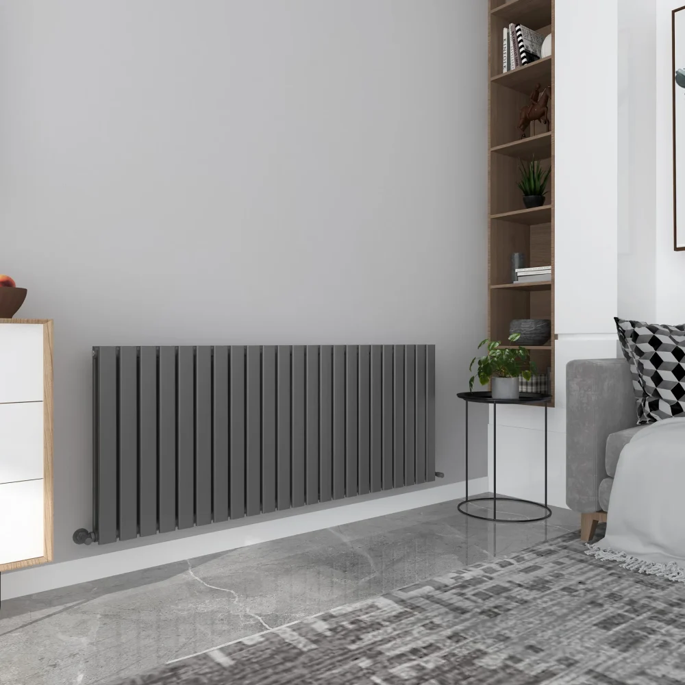 Milan Anthracite Horizontal Designer Radiator 635x1610 2