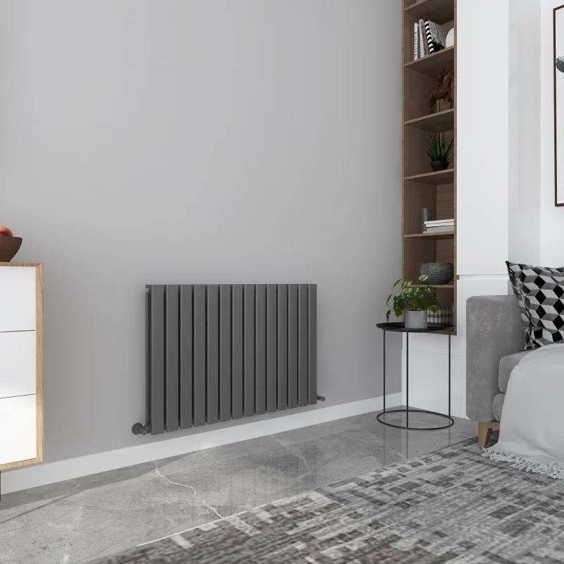 Milan Anthracite Horizontal Designer Radiator 635x980 2