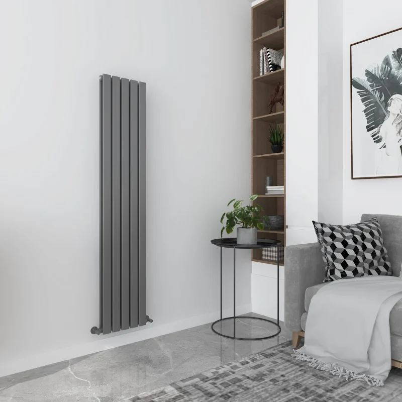 Milan Anthracite Vertical Designer Radiator 1780x350 Anthracite3
