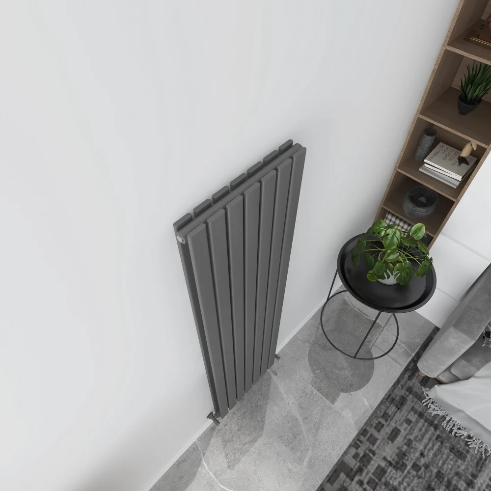 Milan Anthracite Vertical Designer Radiator 1780x490 Anthracite