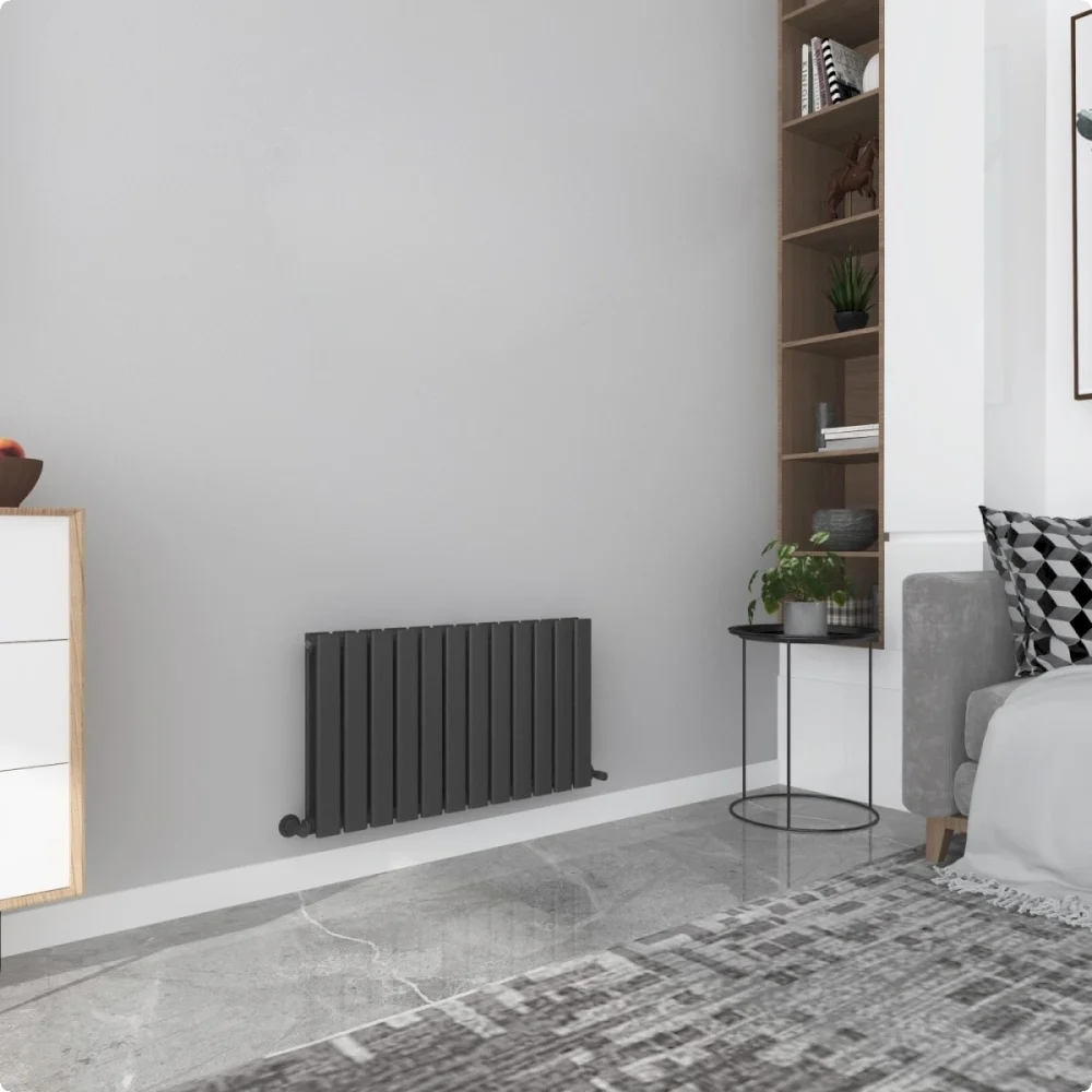 Milan Black Horizontal Designer Radiator - Image 5