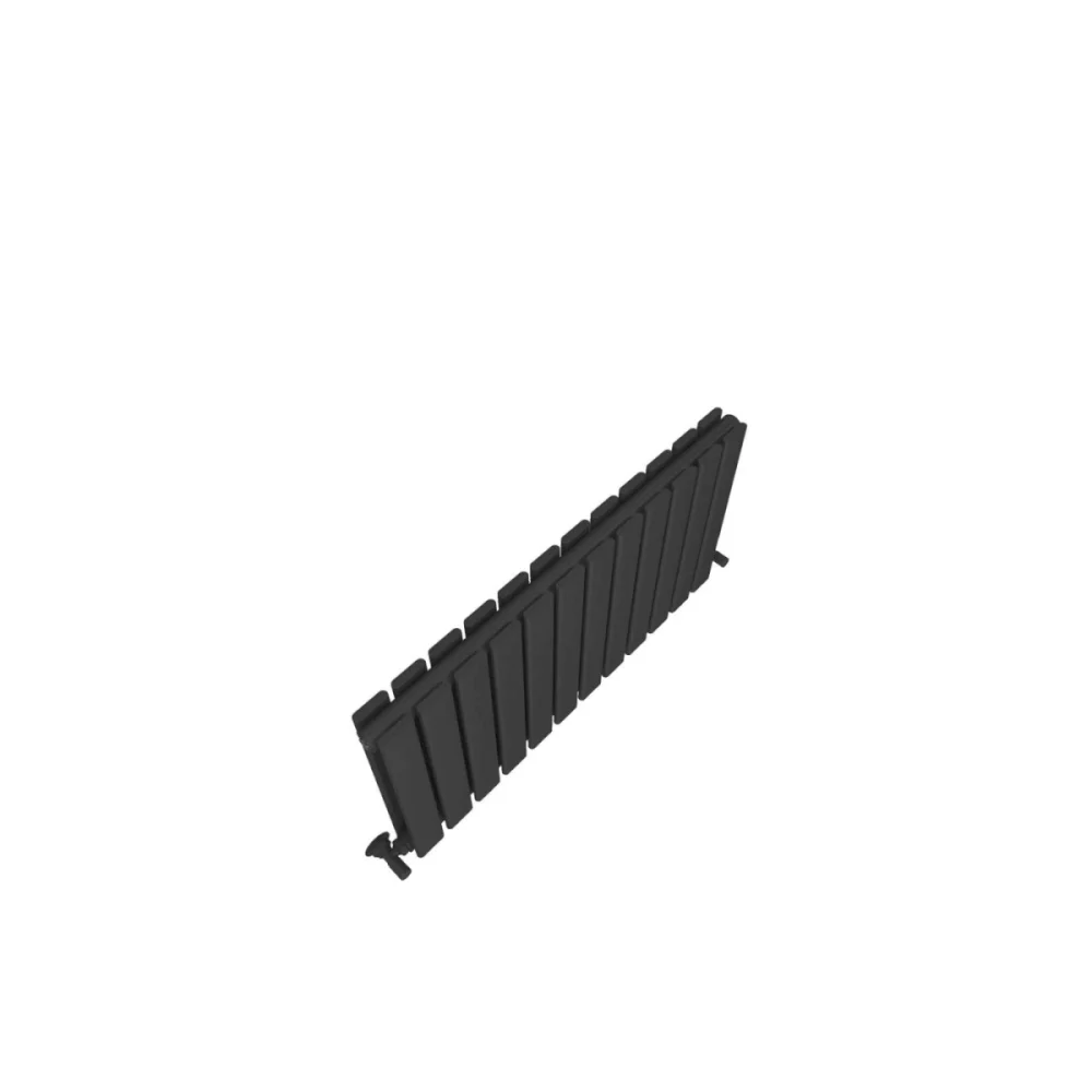 Milan Black Horizontal Designer Radiator 450x840 - 5