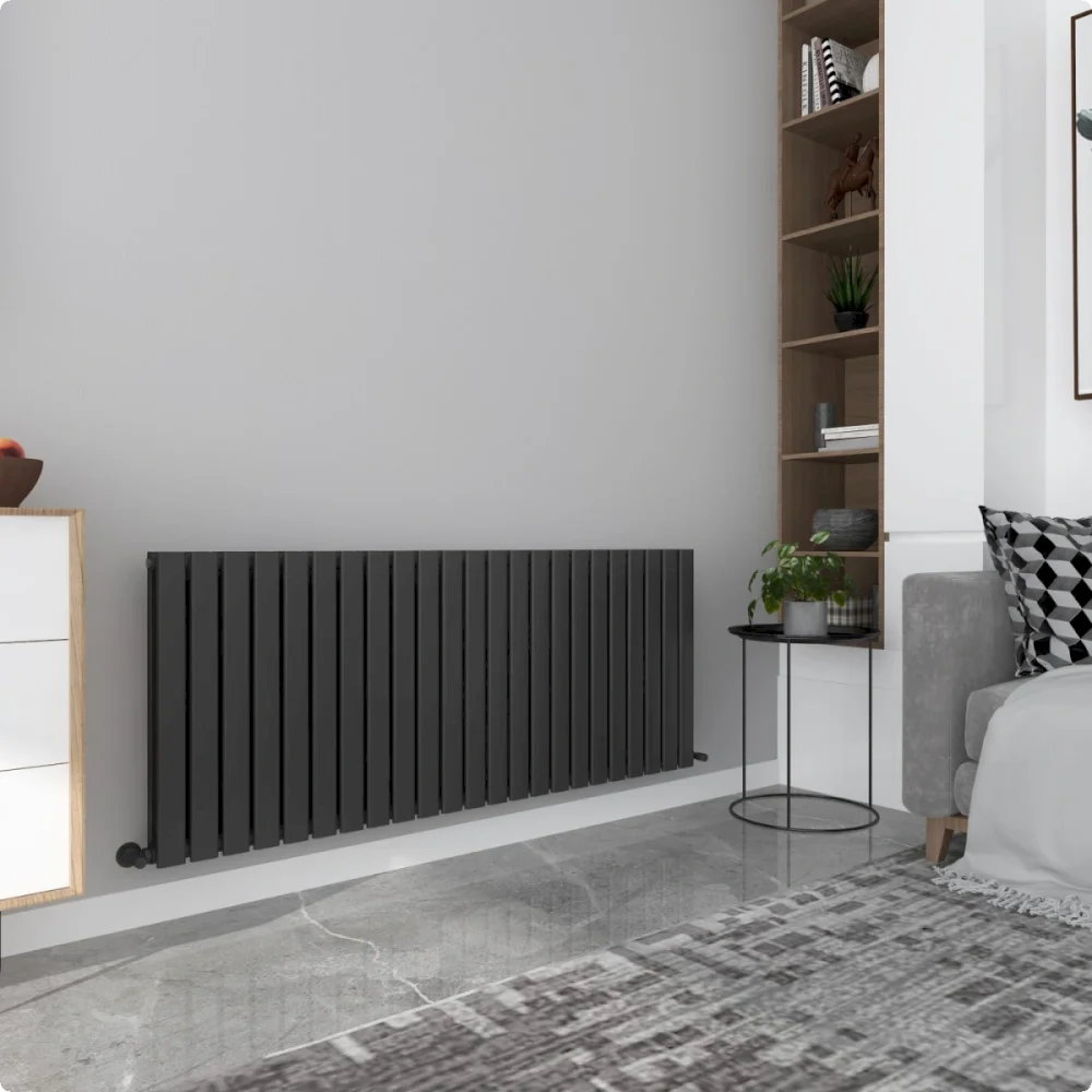 Milan Black Horizontal Designer Radiator - Image 9