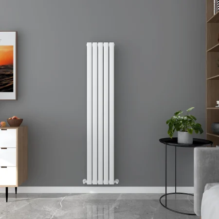 Milan White Vertical Designer Radiator 1780x350