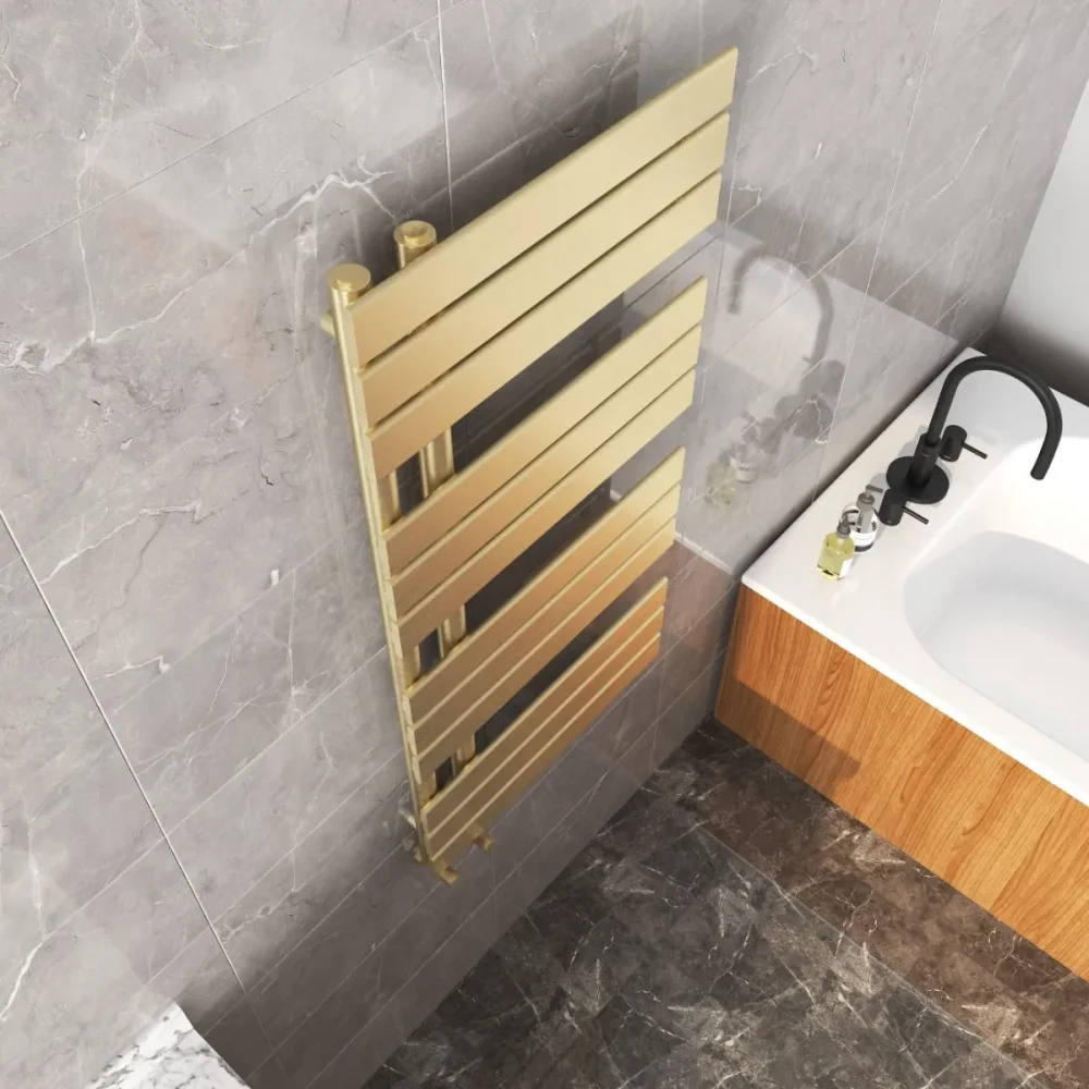 Paris Brushed Brass Towel Rail 1126 x 500mm 2