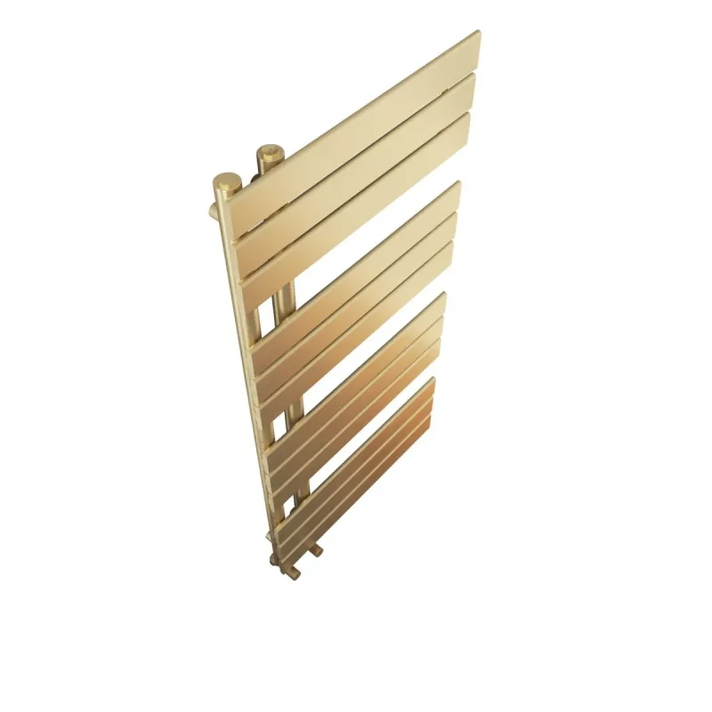 Paris Brushed Brass Towel Rail 1126 x 500mm White Background 3