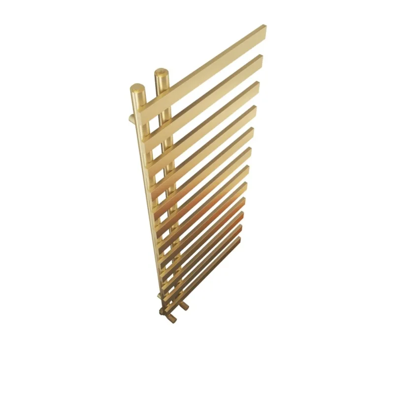 Verona Brushed Brass Towel Rail - Image 9