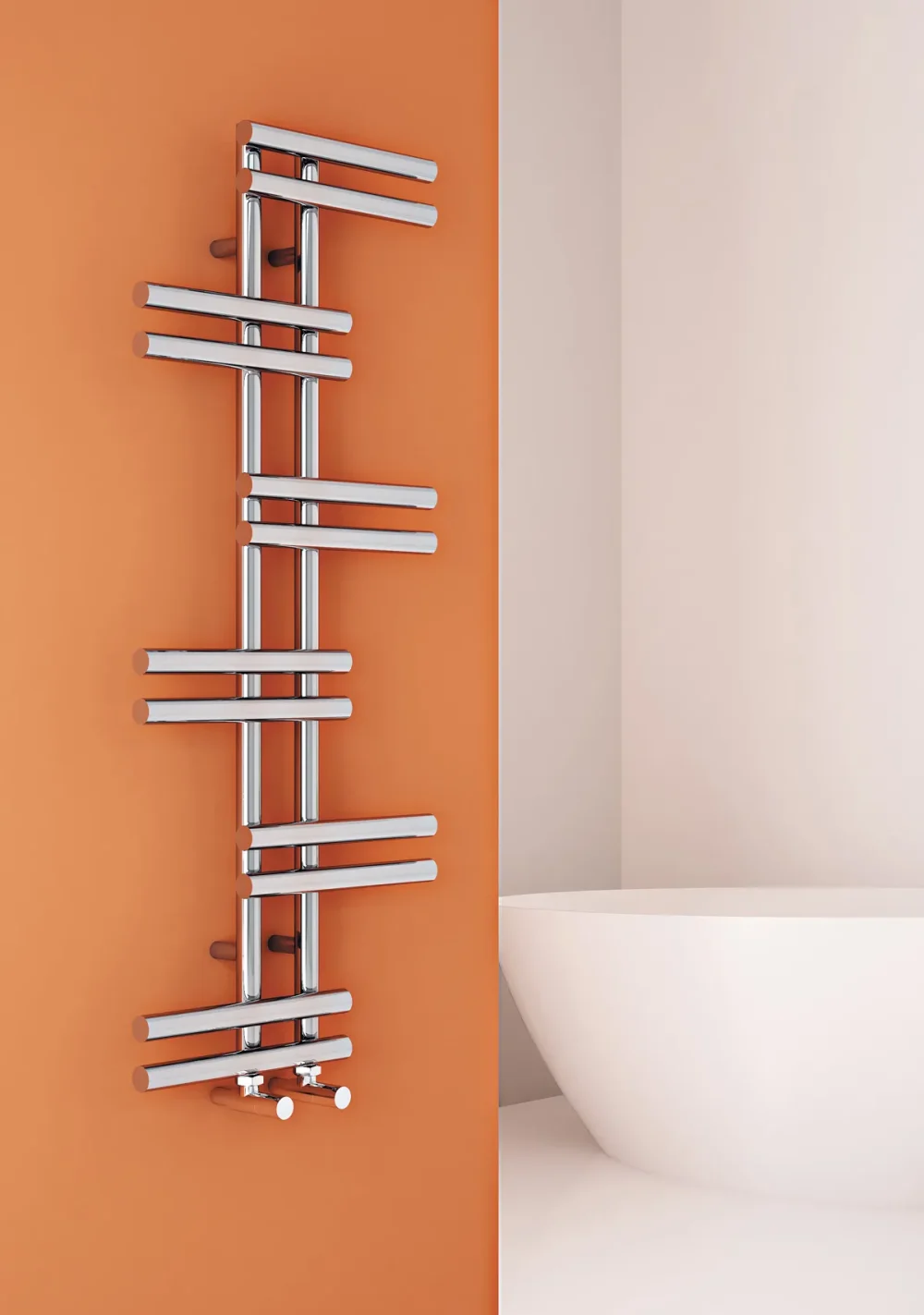 Carisa Antara Polished Chrome Towel Radiator