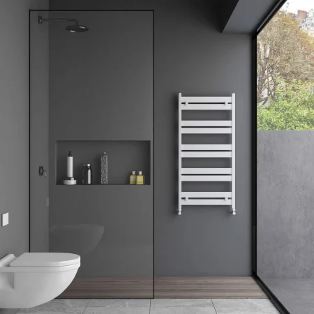 Ligne Heated Towel Rail - White