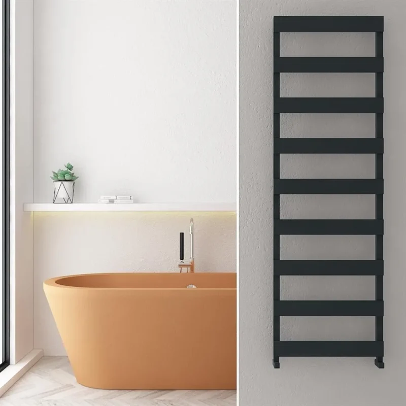 Ninova Bath Anthracite Designer Towel Rail 6