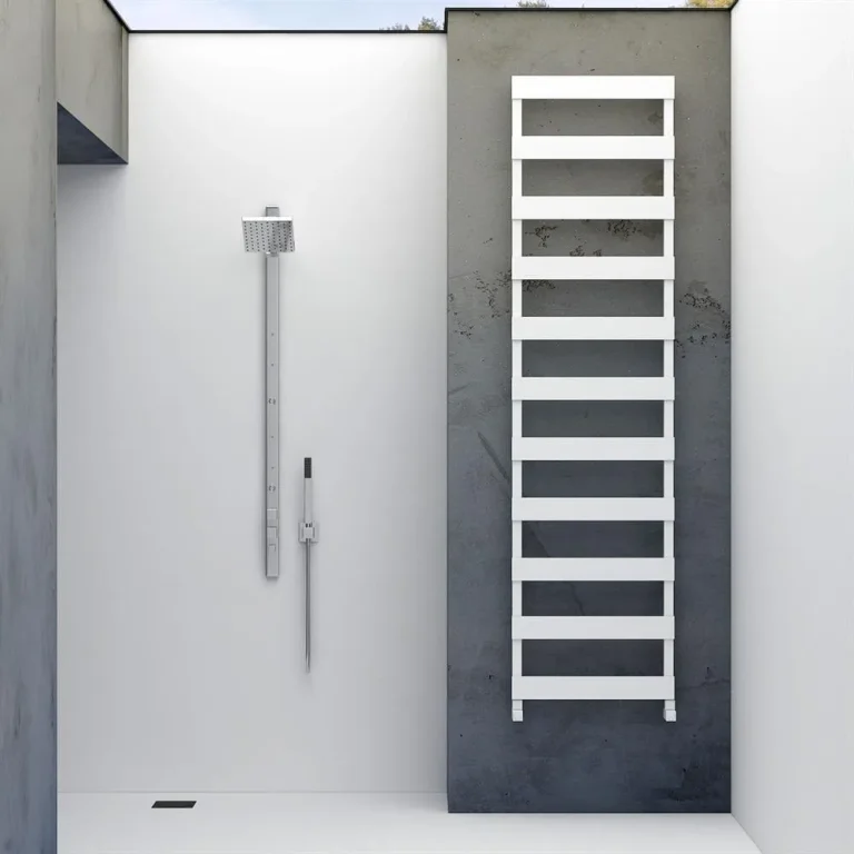 Ninova Bath White Designer Towel Rail 2