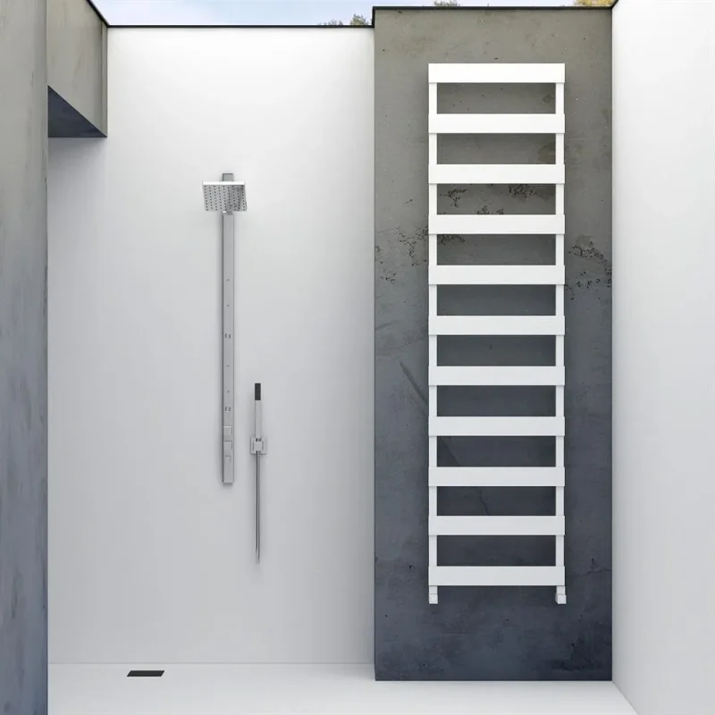 Ninova Bath White Designer Towel Rail 2