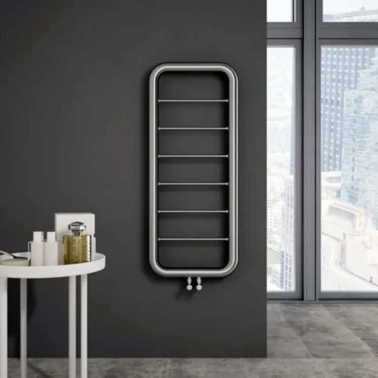 Paros Stainless Steel Heated Towel Rail Satin 2