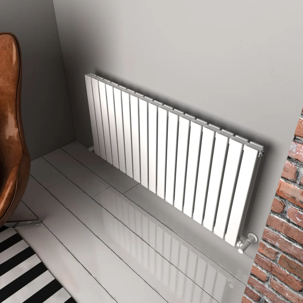 Plata Double Horizontal Designer Radiator 600X1190X17-TXW