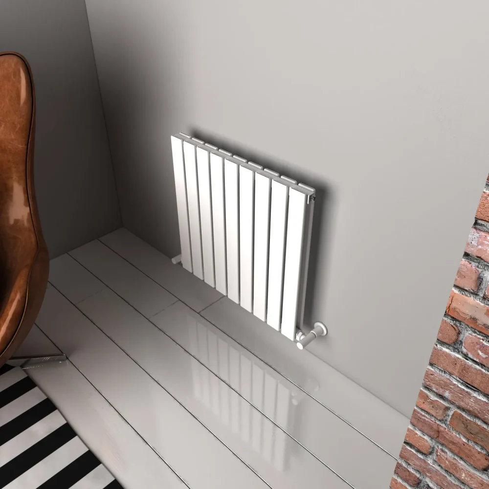 Plata Double Horizontal Designer Radiator 600X630X9-TXW