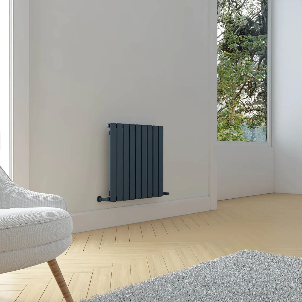 Plata Horizontal Designer Radiator 600X630 Anthracite