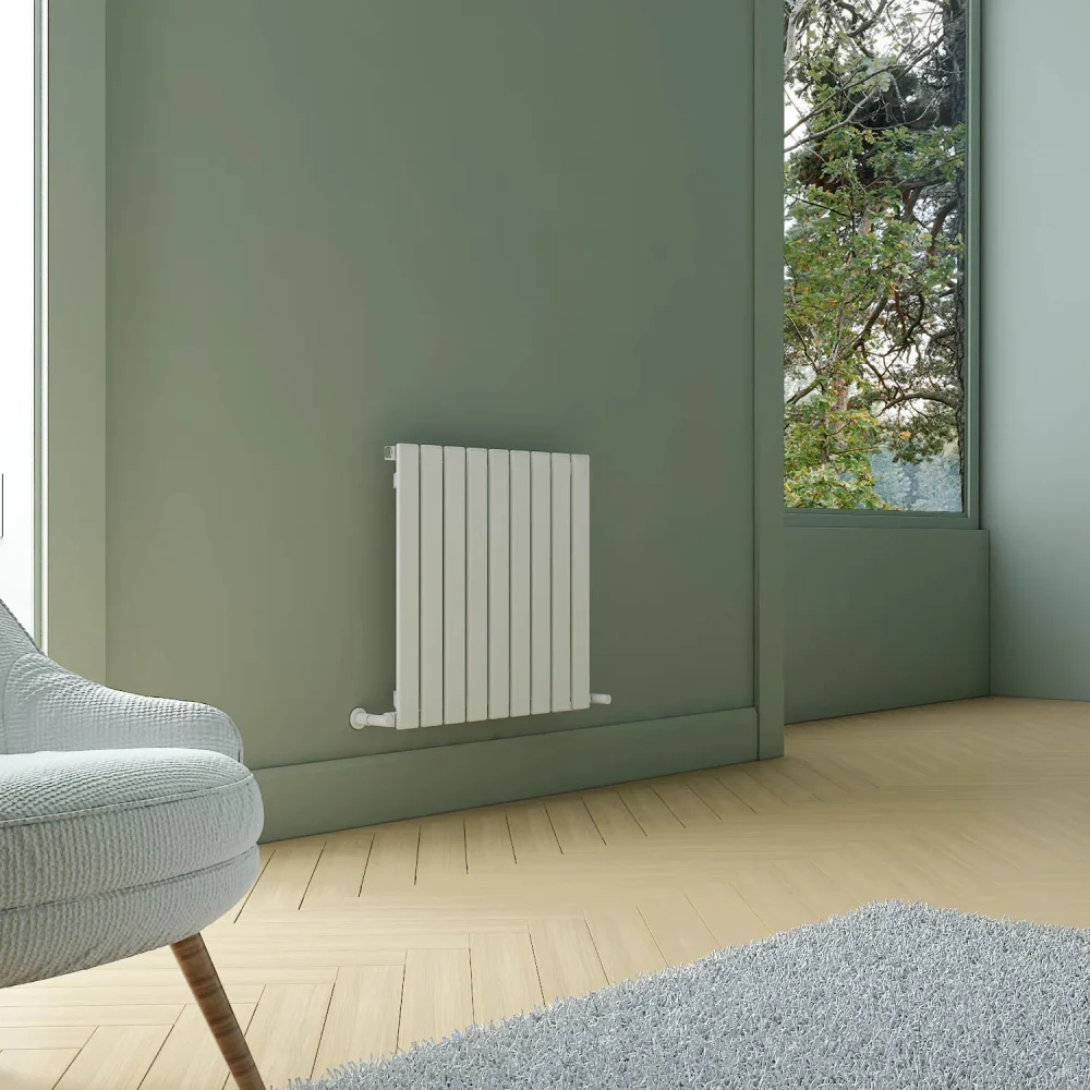 Plata Horizontal Designer Radiator 600X630 White